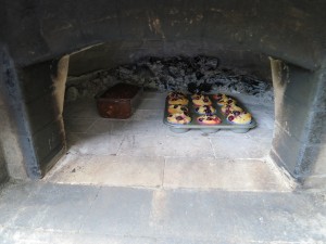 Cook for three days from a single fire in a wood-burning oven by Texas Oven Co.