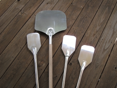 Wood-fired oven tools metal paddle