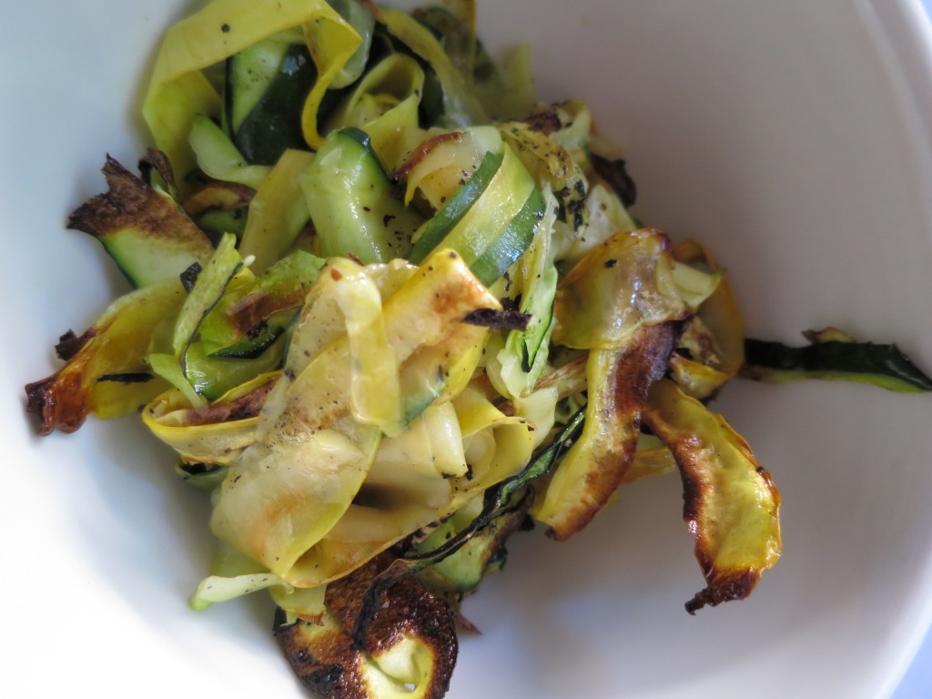 farmers' market pan fried zucchini wood-fired oven