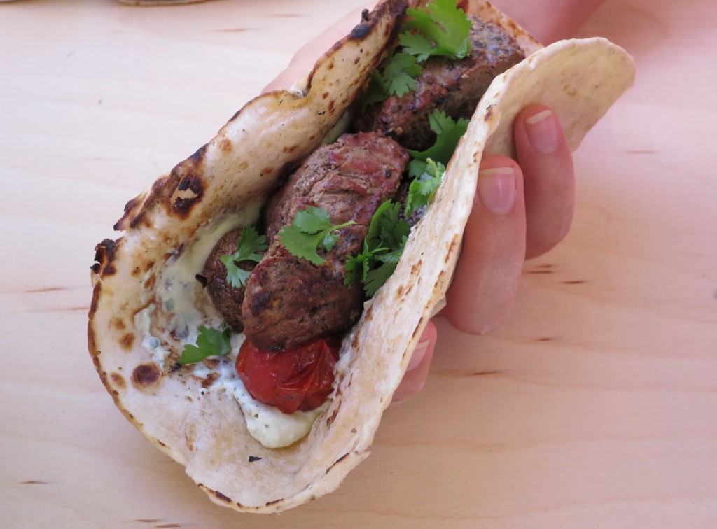 roti chapati kabob wrap