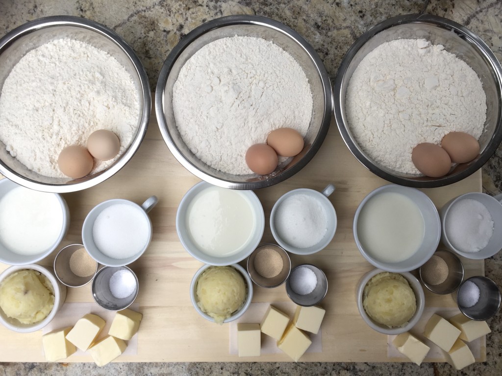 dinner roll prep