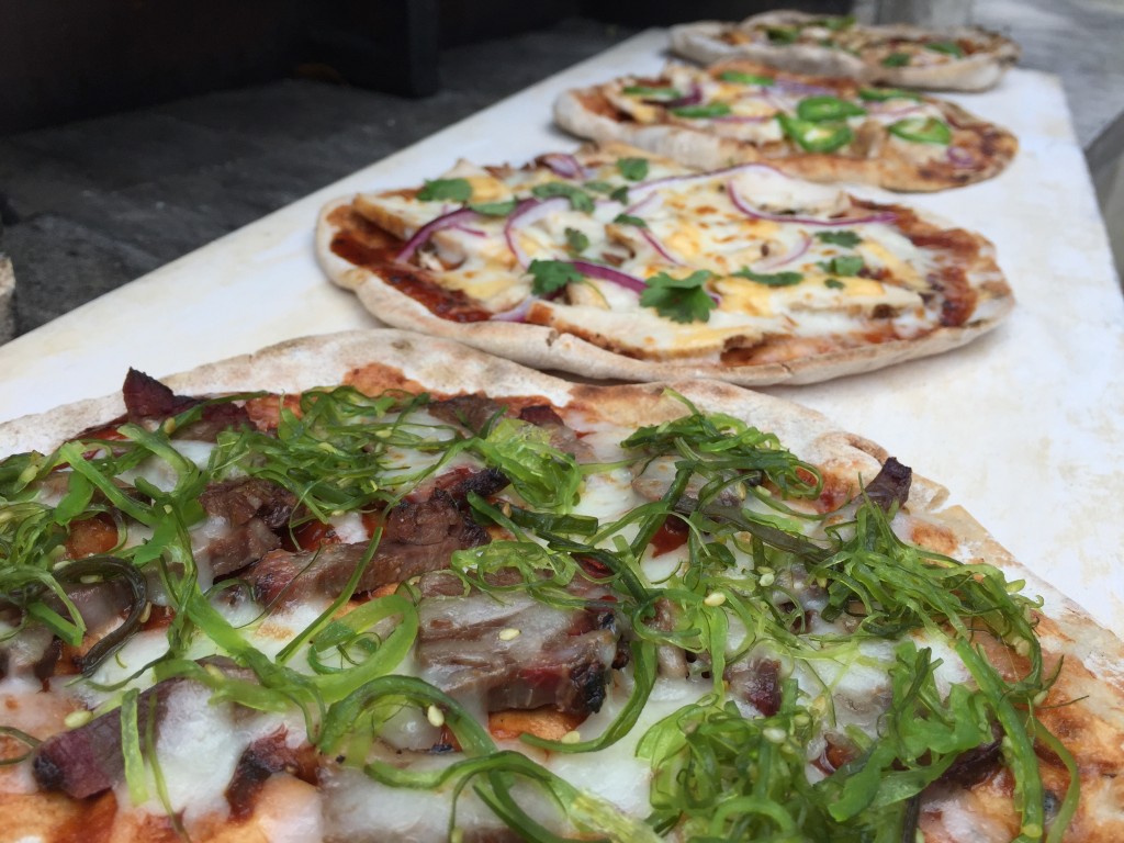 BBQ pizzas