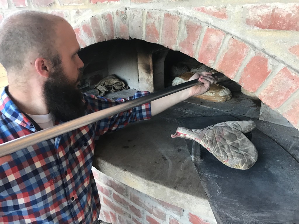 metal peel bread baking wood-fired oven