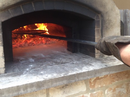 best homemade gyro meat crisped under wood-fired oven vault