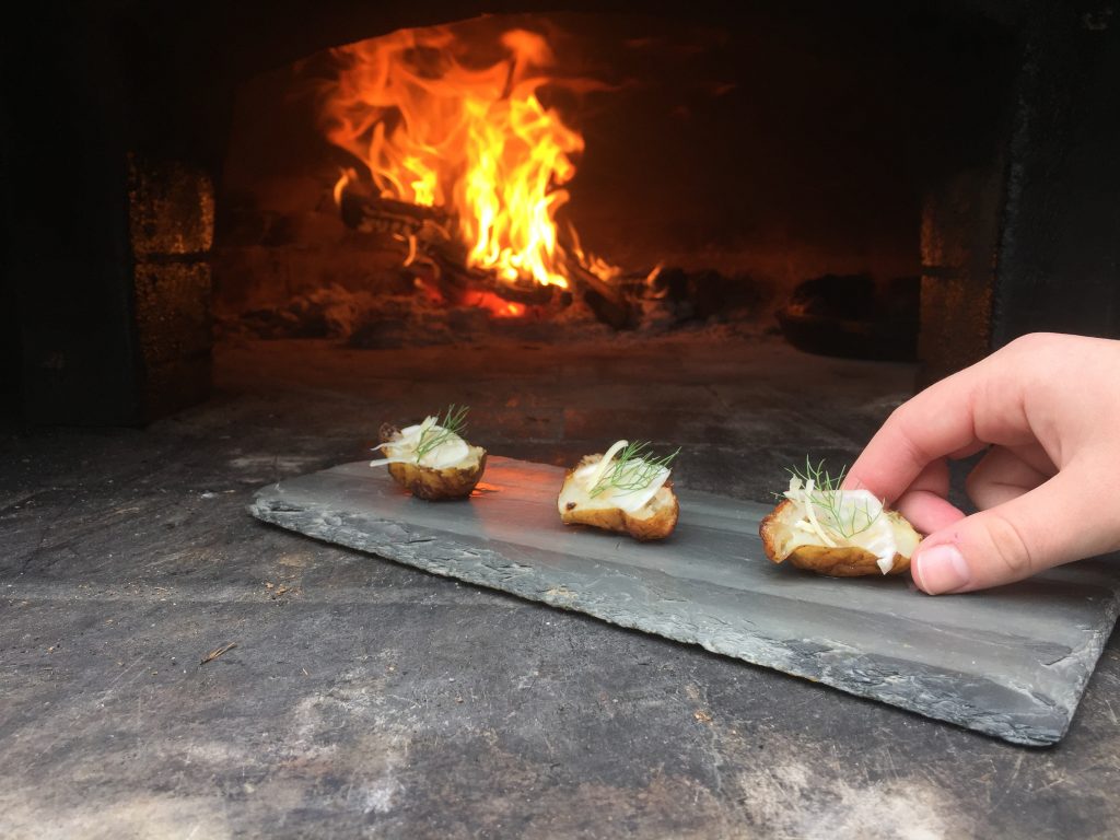 sunchokes wood-fired oven roasted like baked potatoes