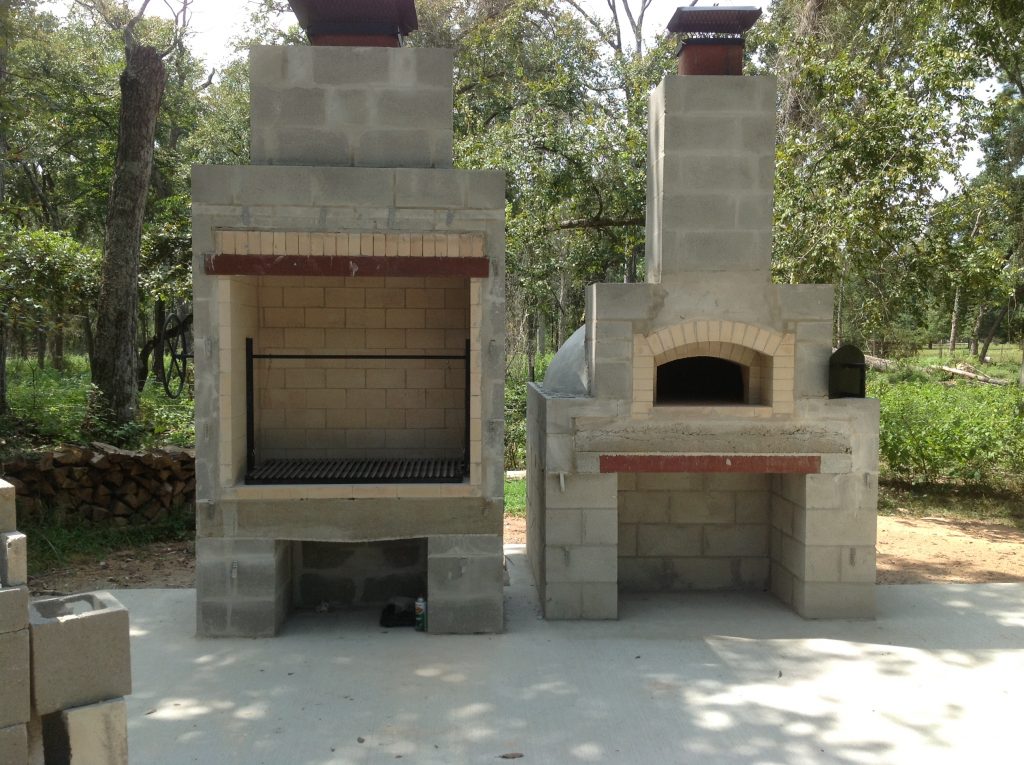 building a wood-burning oven core pizza oven core