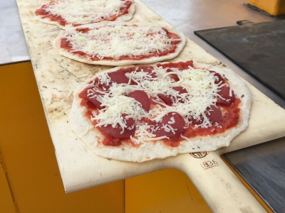 foolproof pizza on long peel wood-fired oven pizza oven