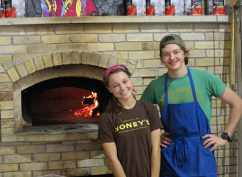 wood-fired oven pizza oven Honey's Smithville
